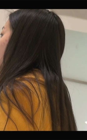 长发女孩的黑丝高跟