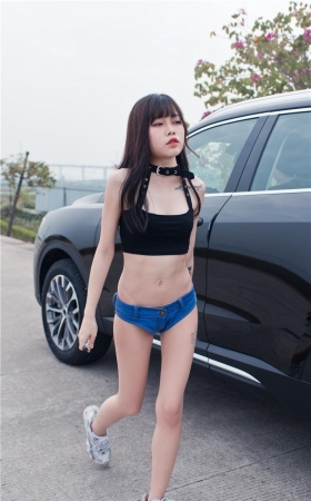 去海鸥岛旅游的短牛热裤美女原版无水印模拍图片3A003[3.31G]