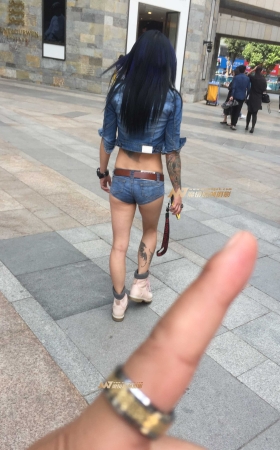 霸气火辣超短热裤女郎 [20P]