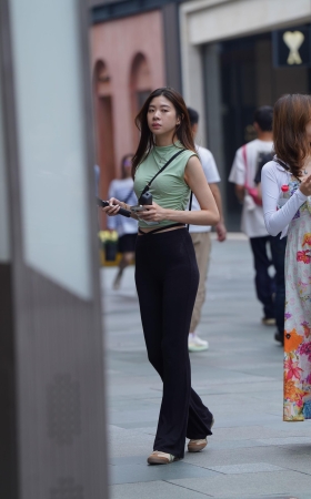 紧身大长腿