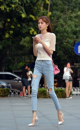 街拍：骨感美高跟 [17P]