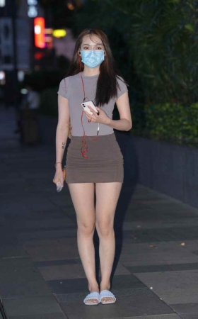 修身短裙搭配 [123P1V-1.93GB]
