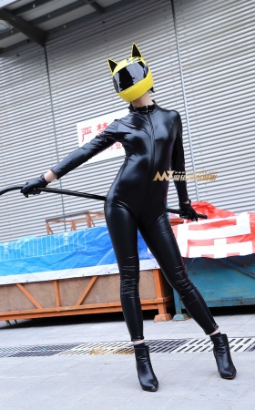 紧身皮衣魔鬼身材cosplay [28P]