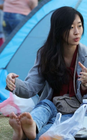 No613 原以为靓丽女神不肯给人看脚，没想到这么舍得 第2套