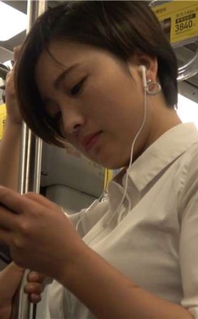 4k-白衬衫丰满干练短发OL职业装美女