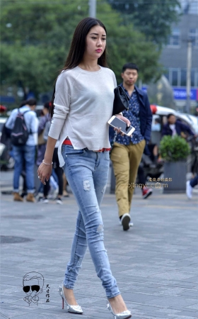 披肩发大长腿高跟鞋美女的魅力 [11P]