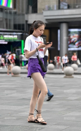 紫色热裤长腿小妹！ [12P]
