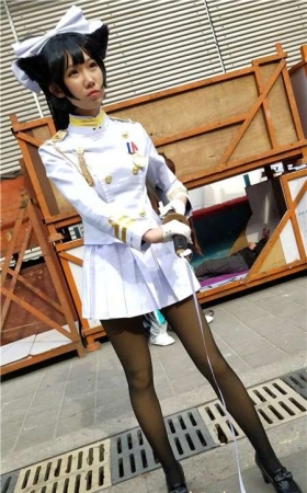 4k-超长秀发黑丝cosplay青春美少女