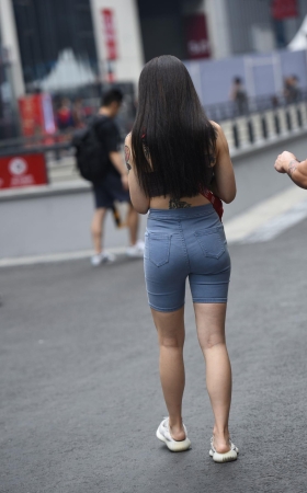 牛仔长发