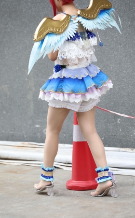 街头cosplay肉丝美女