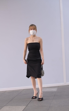 21725-6+95/抹胸裙美足美女