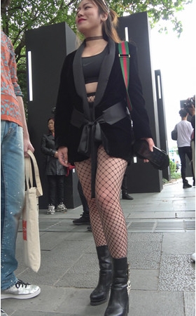 渔网丝袜性感美女