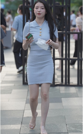 小清新蓝裙美女(151P)
