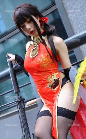 红色旗袍黑丝coser [24P]