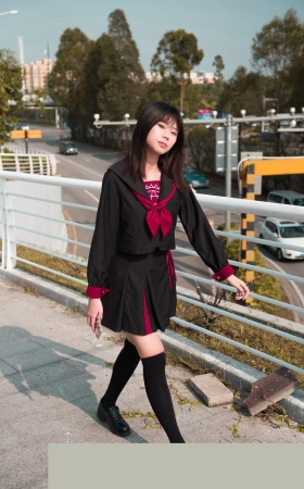 小透明DK模拍活力美术生JK美少女FF051