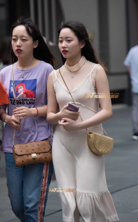 吊带连衣裙美女 [10P]