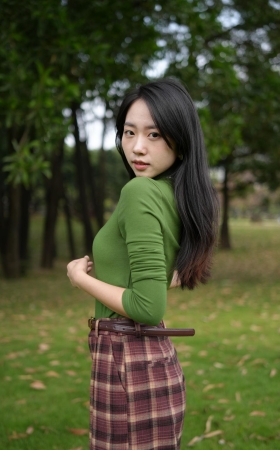 花色长裙