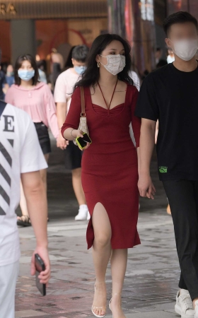 性感的包臀红裙 [23P]
