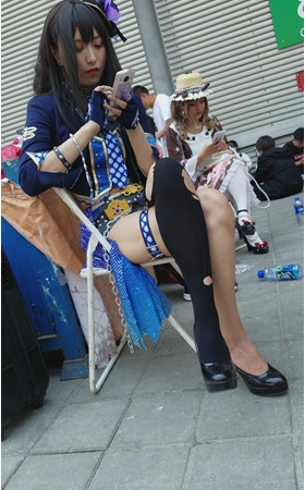 蓝衣MTcosplay极品小姐姐