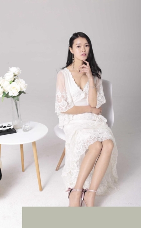 自带仙气的蕾丝裙—小敏3A2502[20.6M]
