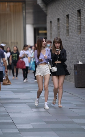 性感超短热裤 Y Y 美女