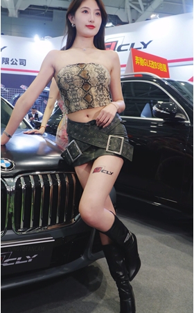 蛇皮抹胸美女