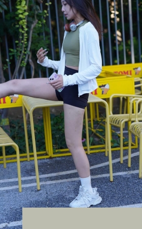 黑色运动短裤女孩【套图+视频】MJ3325