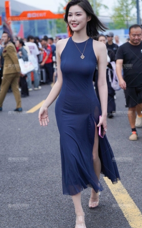 宝蓝裙的美 [12P]