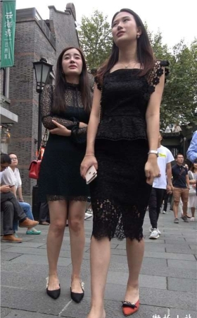 街拍连衣裙御姐美女姐姐
