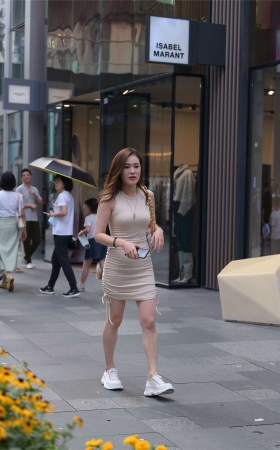 视觉冲击街拍作品 - 性感韵味的包臀裙少妇
