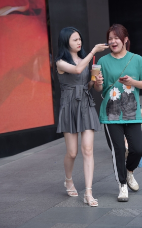 裙子的美女