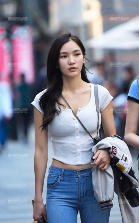 逛街中的牛仔妹 [15P]