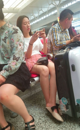 甜美性感的大学美女会计