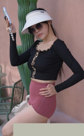 紧身短裤美女MJ3213