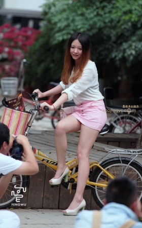 短裙，裸腿，鱼嘴高跟（10） [10P]