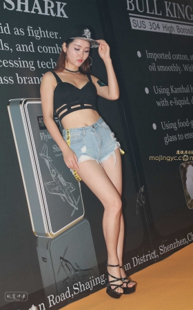 电子烟展 热裤长腿 高雅美女 [22P]