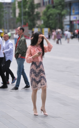 肉丝高跟气质美女