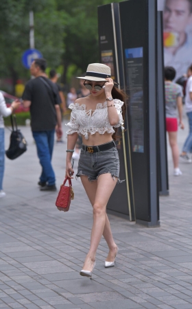 性感高跟时尚长腿美女