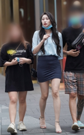 长腿包臀裙
