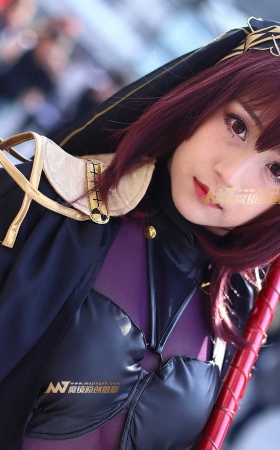 紫色系手持双枪Coser [16P]