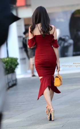 神摄手参赛15 吊带红裙（21P） [21P]