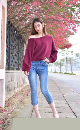 牛仔裤美腿美足美女模特FF034[3.06G]