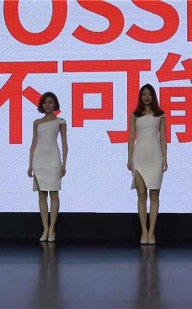 4k-车展舞台走秀美女模特小姐