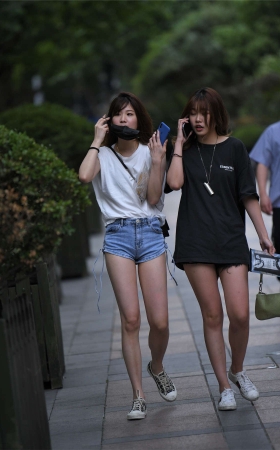 高腰短裤
