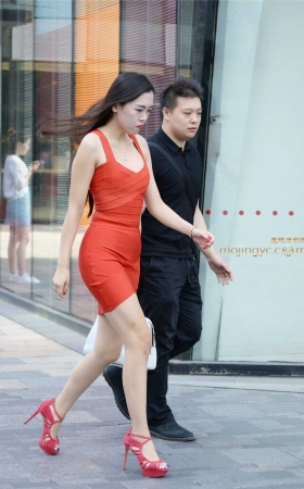 6-5红色紧身包臀裙 [12P]