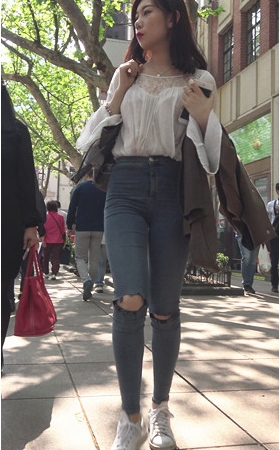 极品牛仔紧身裤美女《二》