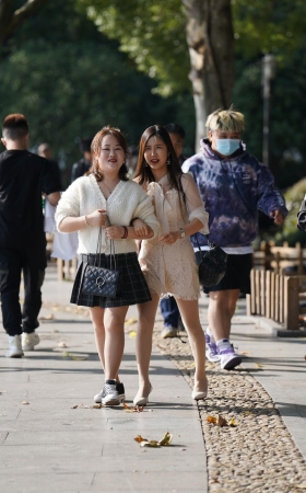 逛地摊的肉丝妹子