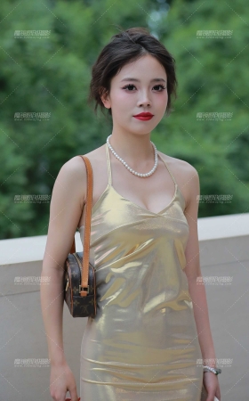 金色性感包臀裙美女 [30P]