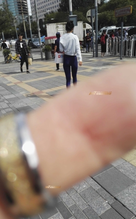 蓝色健美裤包臀性感 [17P]