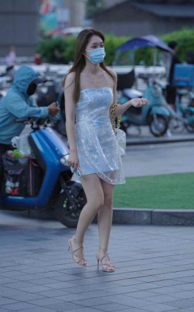 纯欲风网纱闪闪刺绣一字肩 [229P1V-3.38GB]